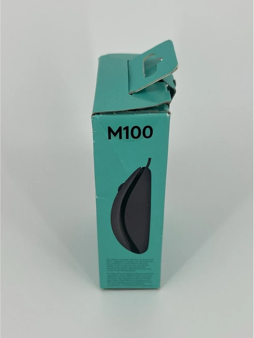 Logitech M100 Wired USB Optical Mouse 1000 DPI 3-Button Ambidextrous Black